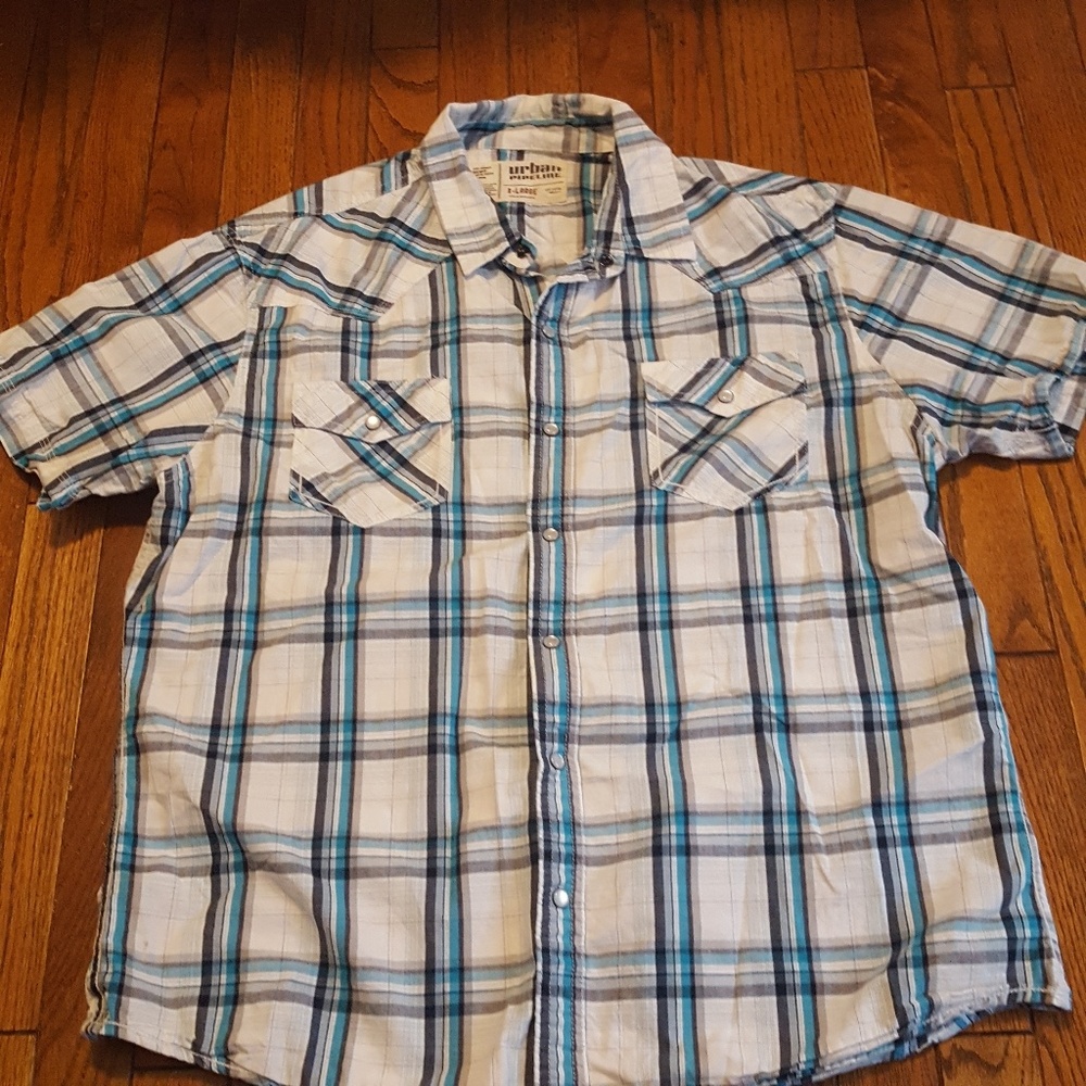 Urban Pipeline Short Sleeve Western Snap Button.
